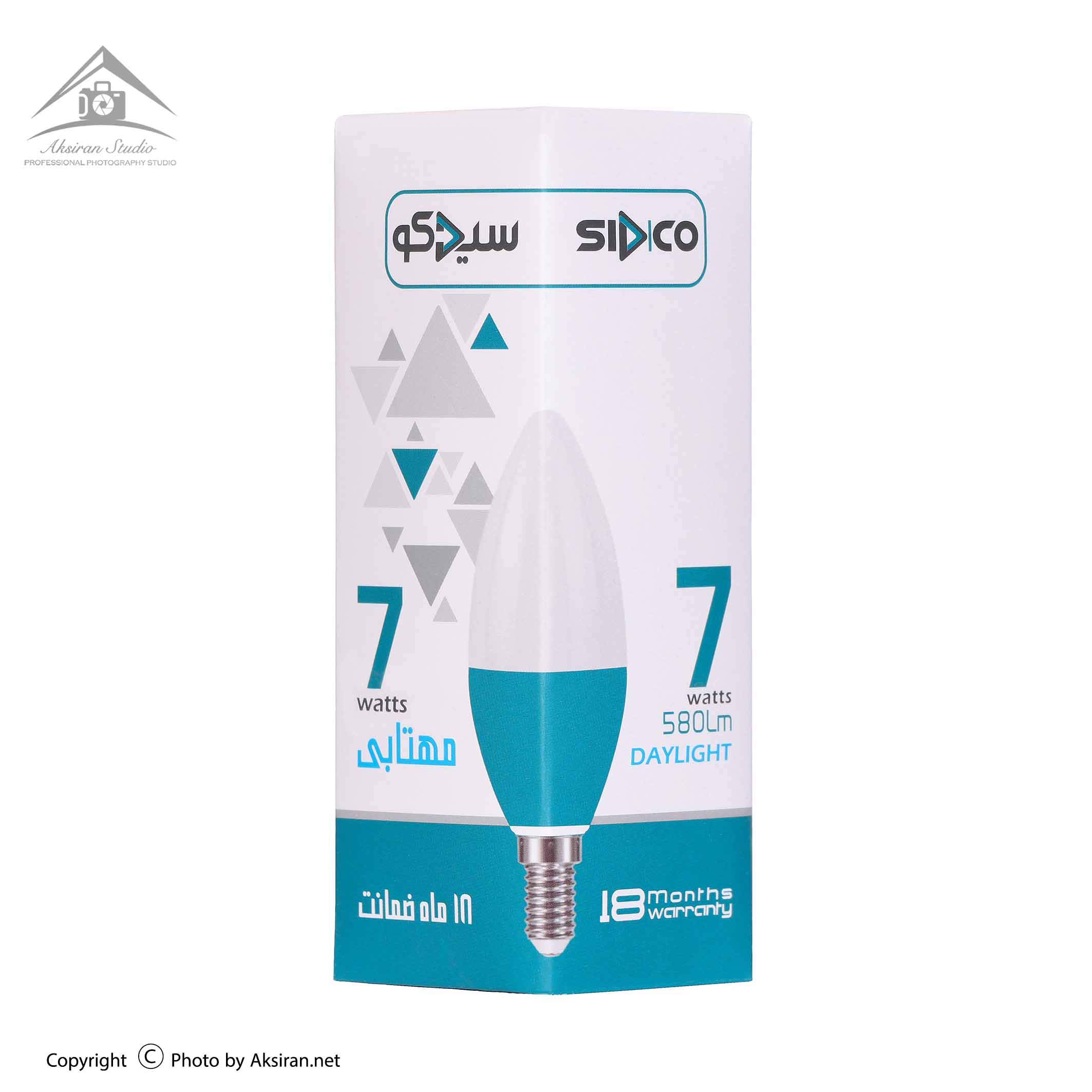 لامپ ال ای دی 7 وات سیدکو مدل شمعی