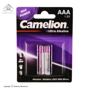 باتری نیم قلمی کملیون مدل Ultra Alkaline بسته 2 عددی