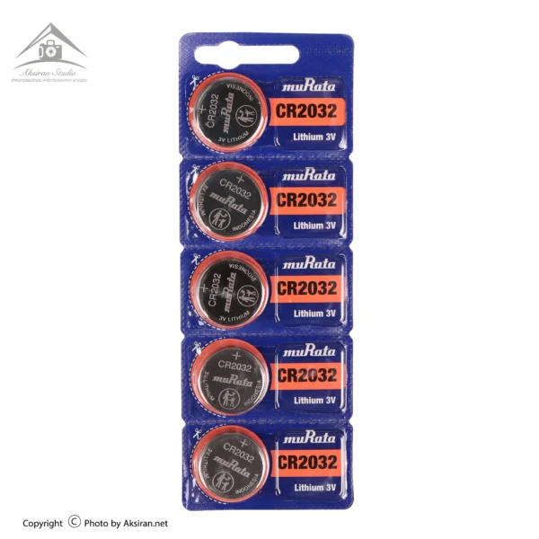 باتری سکه ای موراتا مدل CR 2032 بسته 5 عددی