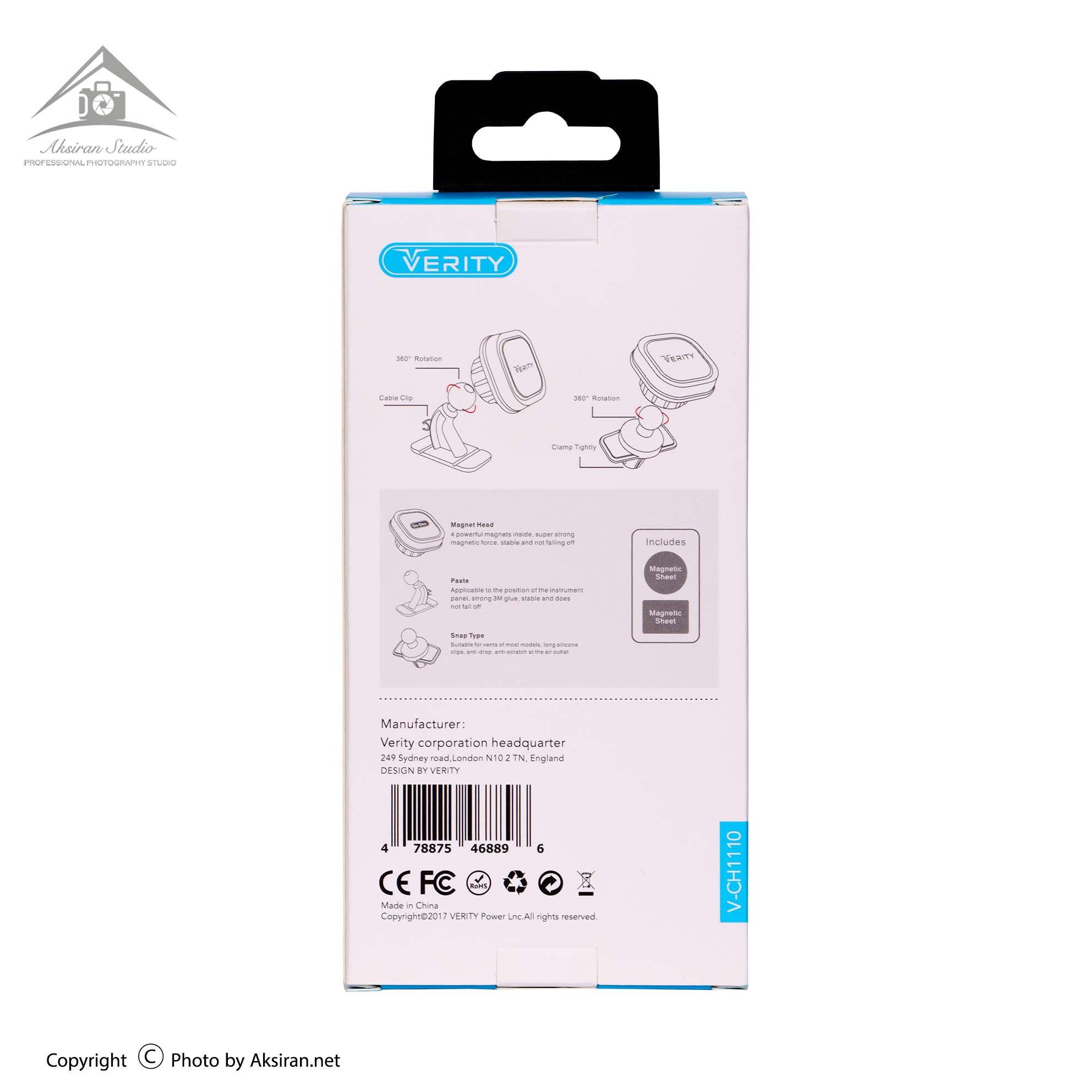 هولدر دریچه ای مگنتی وریتی 2in1 مدل V-CH1110 