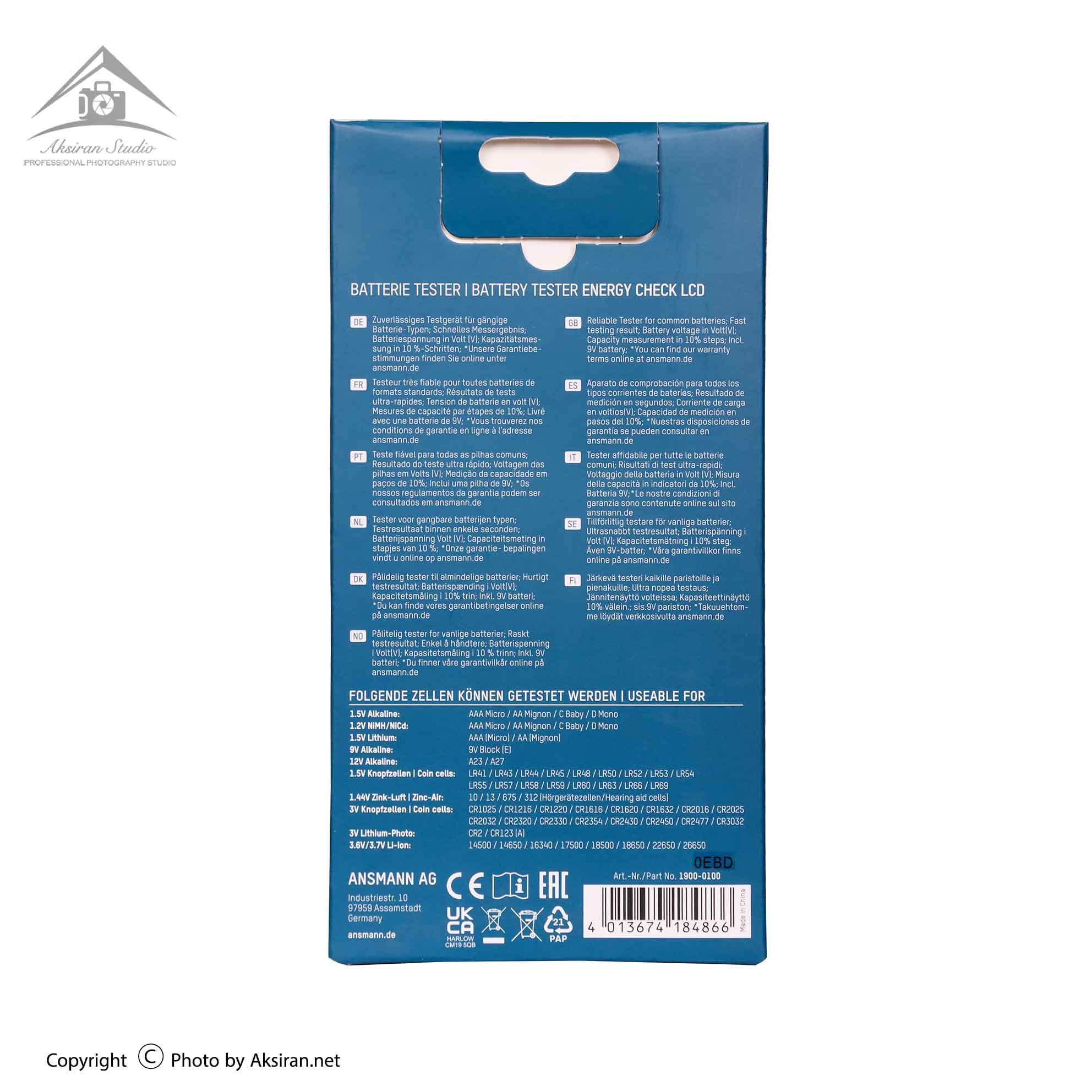 Ansmann 1900-0100-520 Battery Tester For Various Battery