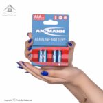 باتری نیم قلمی آلکالاین آنسمن مدل Ansmann Plus Power بسته 4 تایی
