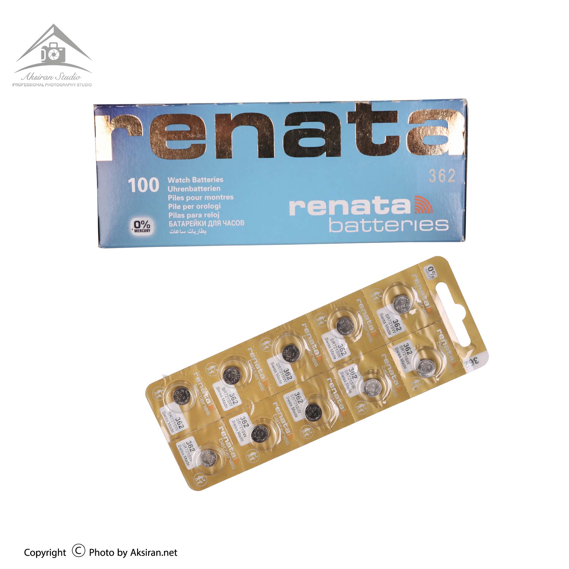 باتری ساعت 362 طلایی رناتا بسته 1 عددی