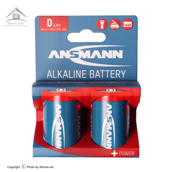 باتری بزرگ سایز d آنسمن مدل Plus Power بسته 2 عددی