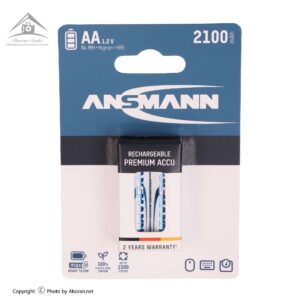 باتری قلمی قابل شارژ آنسمن مدل maxE ظرفیت 2100 میلی آمپر بسته 2 عددی