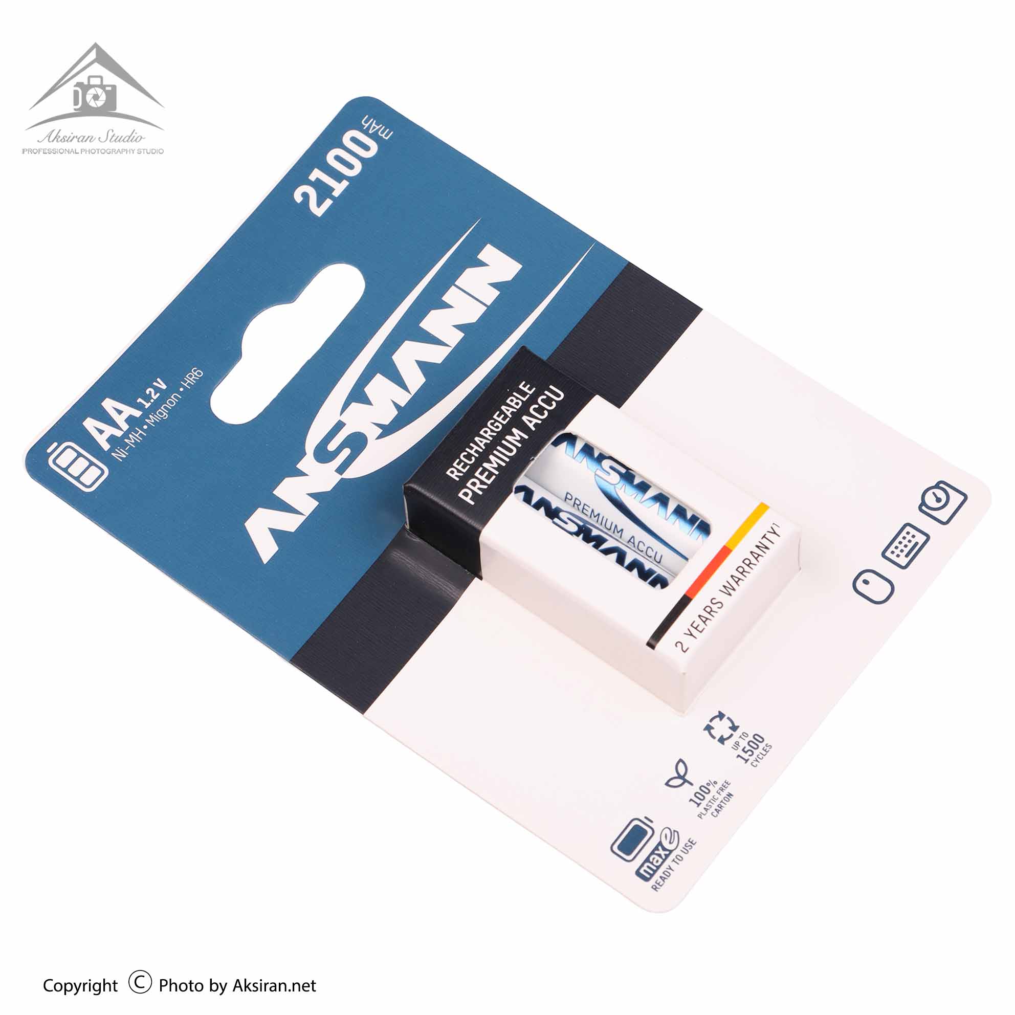 باتری قلمی شارژی آنسمن سری maxE 2100mAh 