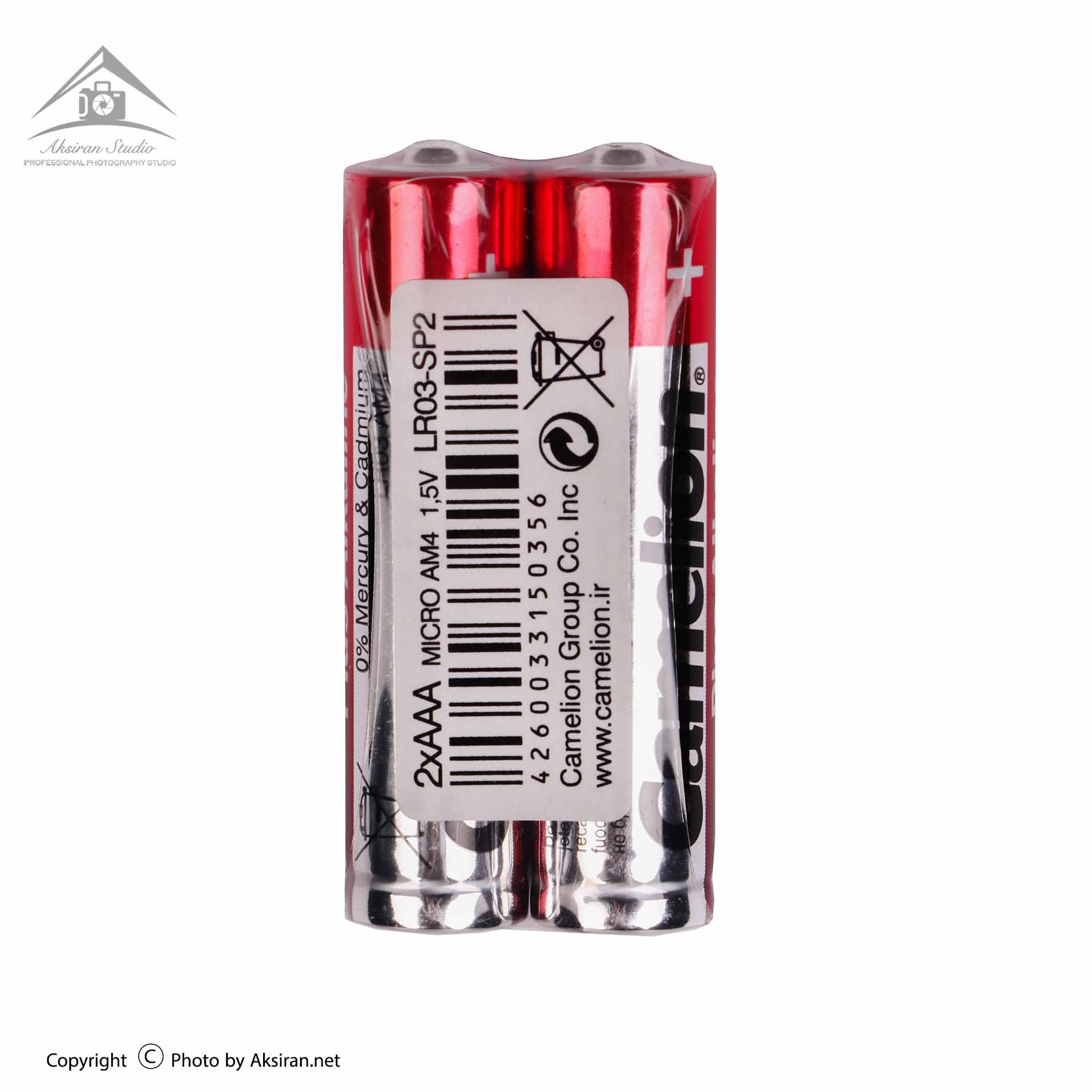 باتری نیم قلمی کملیون شیرینگ مدل Plus Alkaline LR03 بسته 2 تایی