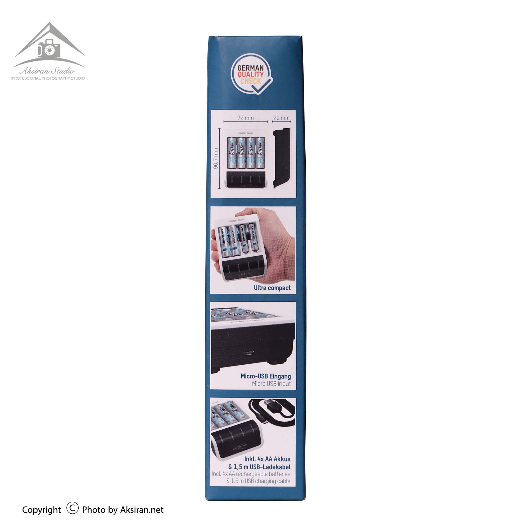 ANSMANN charger Comfort Smart with 4 AA 2100mAh battery