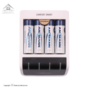 شارژر باتری آنسمن مدل Comfort Smart به همراه 4 عدد باتری قلمی شارژی 2100 میلی آمپر