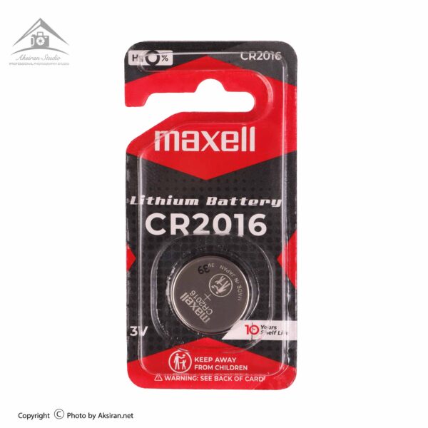 باتری سکه ای مکسل مدل 2016 بسته 1 عددی قرمز مشکی