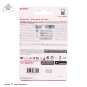 فلش مموری سن دیسک مدل Ultra Dual Drive GO USB Type-C ظرفیت 128 گیگابایت