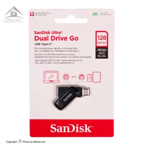 فلش مموری سن دیسک مدل Ultra Dual Drive GO ظرفیت 128 گیگابایت