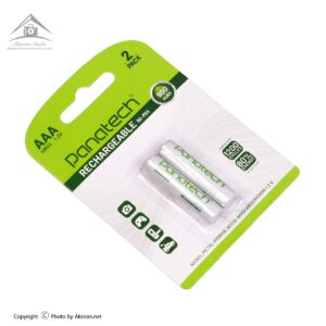 باتری نیم قلمی شارژی پاناتک مدل HR03 900mAh