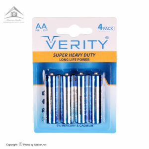 باتری قلمی وریتی مدل Super Heavy Duty بسته 4 عددی