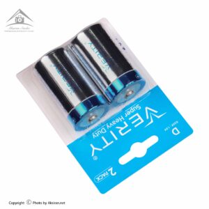 باتری بزرگ سایز D وریتی مدل Super Heavy Duty بسته 2 عددی