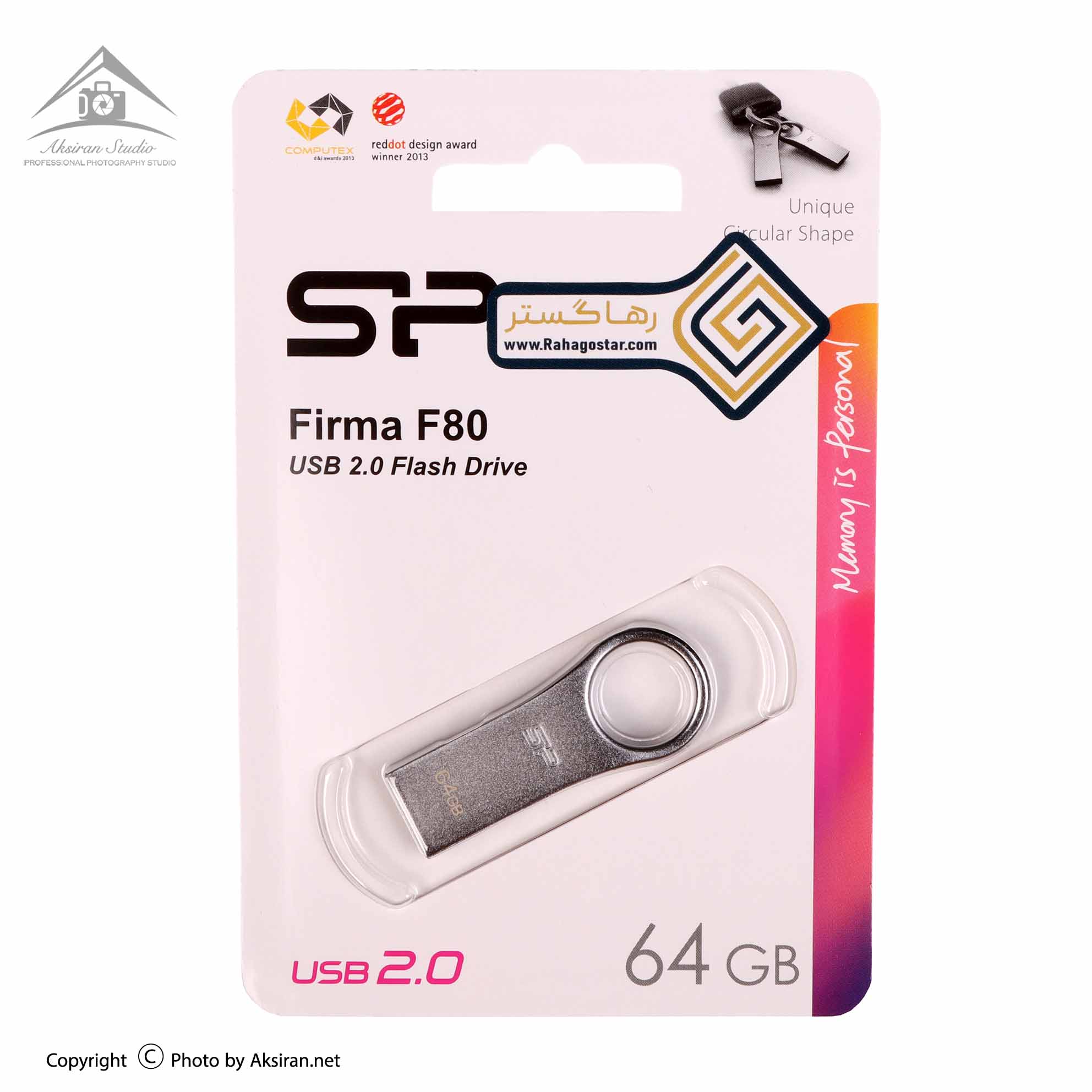 فلش مموری سیلیکون پاور مدل F80 ظرفیت 64 گیگابایت USB 2.0 