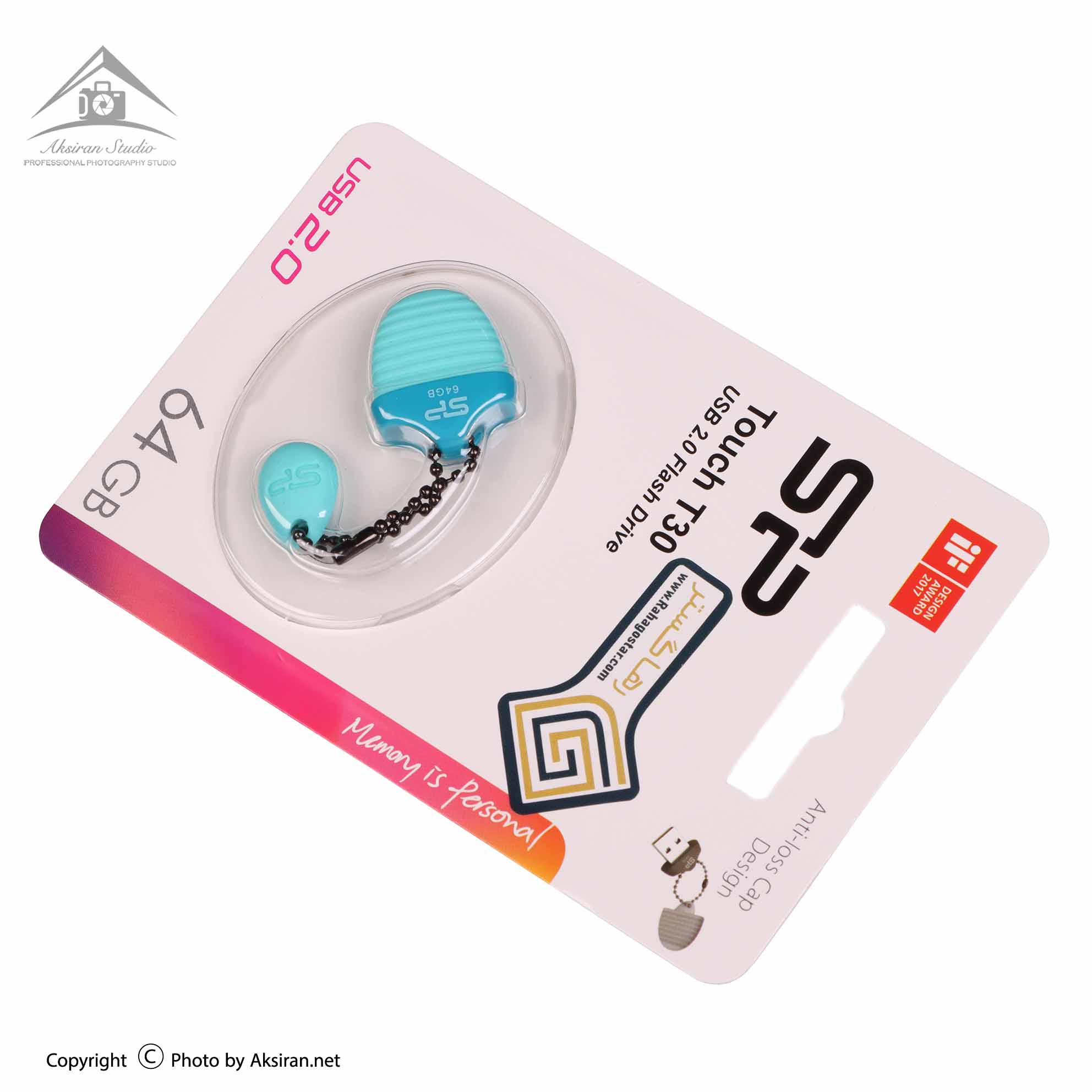 Silicon Power Touch T30 64GB Flash Drive Blue