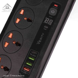 رابط برق 4 خانه Verity وریتی مدل V-PS3115 متراژ 1.5 متری
