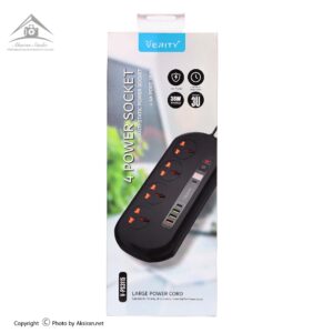 محافظ برق تایمردار و شارژر وریتی مدل v-ps3115