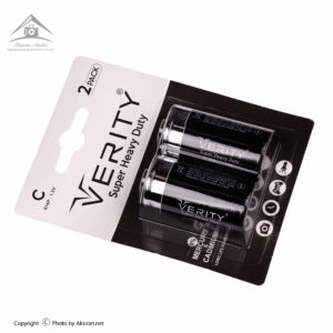 باتری متوسط سایز C وریتی مدل Super Heavy Duty بسته 2 عددی