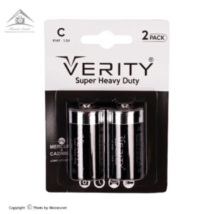 باتری متوسط C وریتی مدل Super Heavy Duty بسته 2 عددی