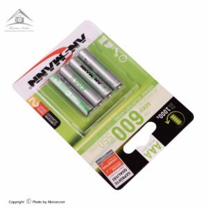 باتری نیم‌قلمی شارژی آنسمن 600mAh