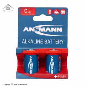 باتری متوسط سایز C آنسمن مدل Plus Power بسته 2 عددی
