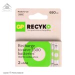 باتری نیم قلمی قابل شارژ جی پی مدل ReCyko ظرفیت 650 میلی آمپر