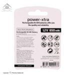 باتری نیم قلمی شارژی Power-Xtra 650mAh
