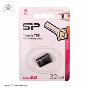 فلش مموری سیلیکون پاور مدل Touch T06 ظرفیت 32 گیگابایت مشکی