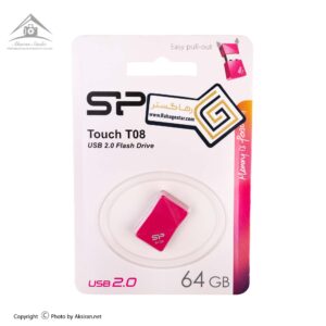 فلش سیلیکون پاور Silicon Power مدل Touch T08 USB 2.0 ظرفیت 64 گیگابایت