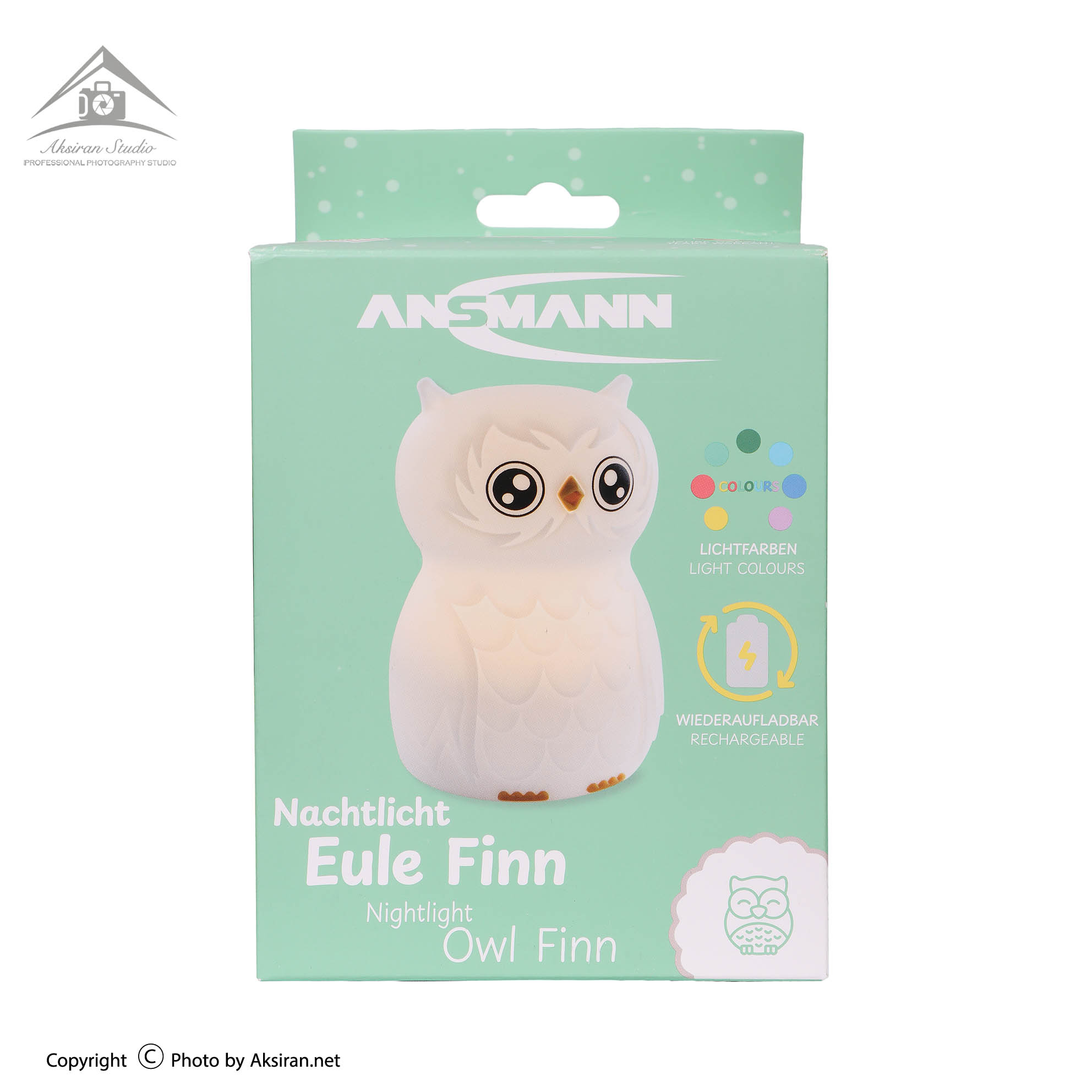 چراغ خواب شارژی آنسمن مدل Finn-Owl Night