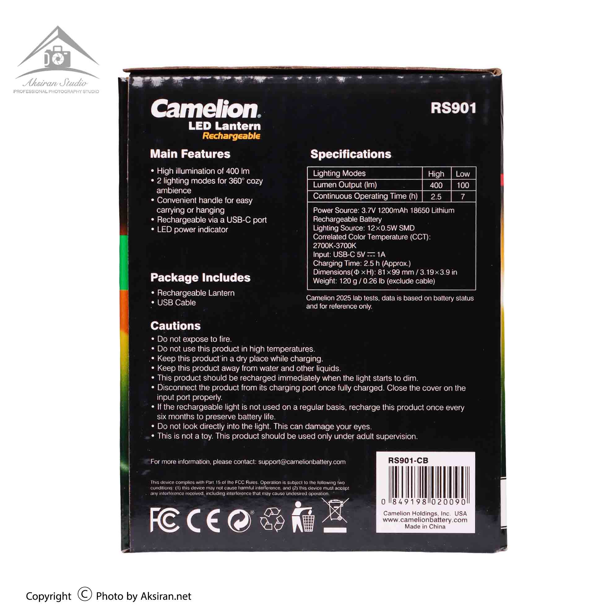 Camelion Rechargeable LED Lantern RS901 400 Lumens