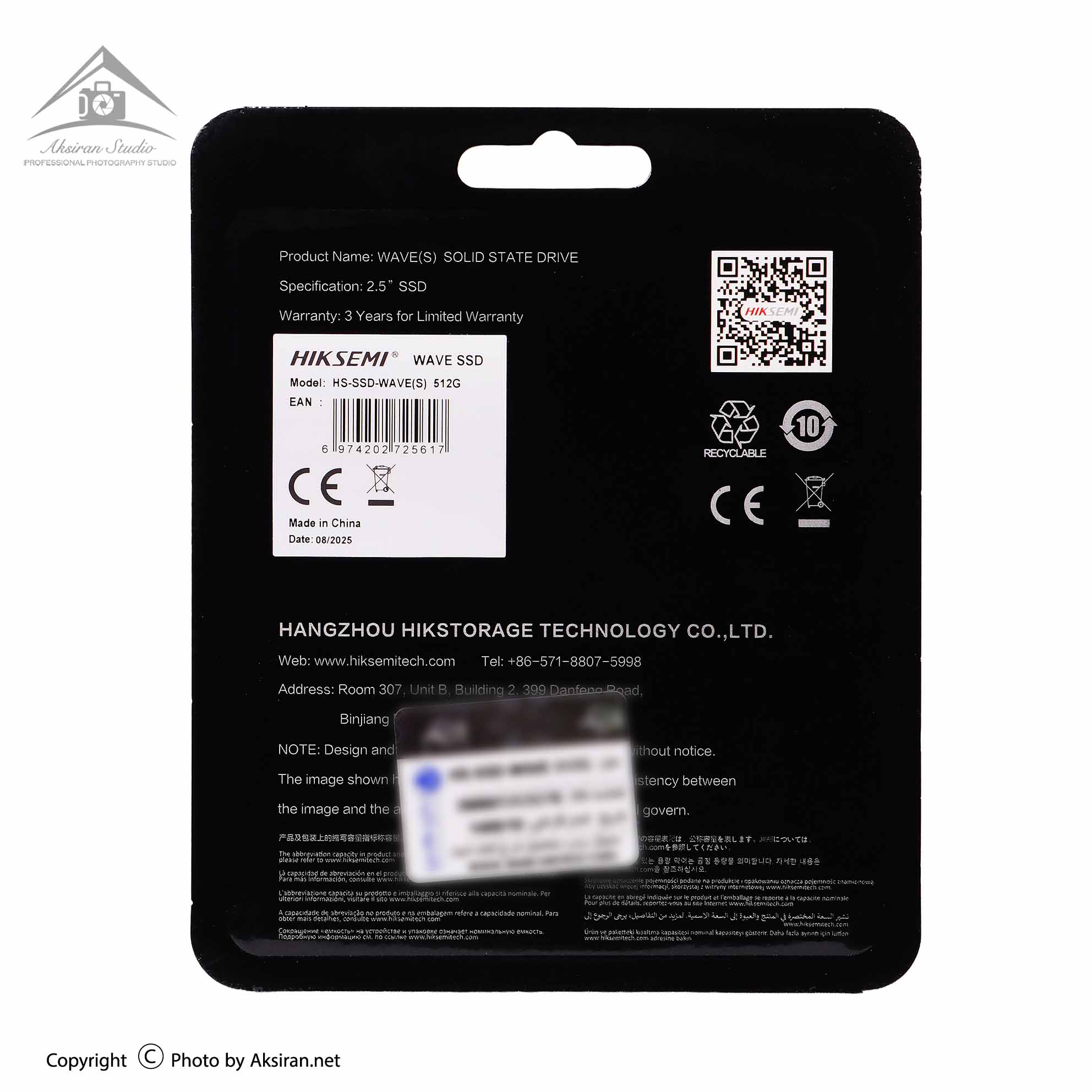 هارد اس اس دی اینترنال SATA III هایک سمی مدل WAVE S ظرفیت 512 گیگابایت
